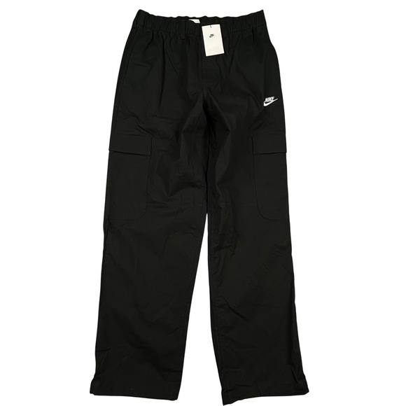 Nike Woven Ripstop Cargo Pants Mens M Black Loose Fit Straight Leg Gorpcore